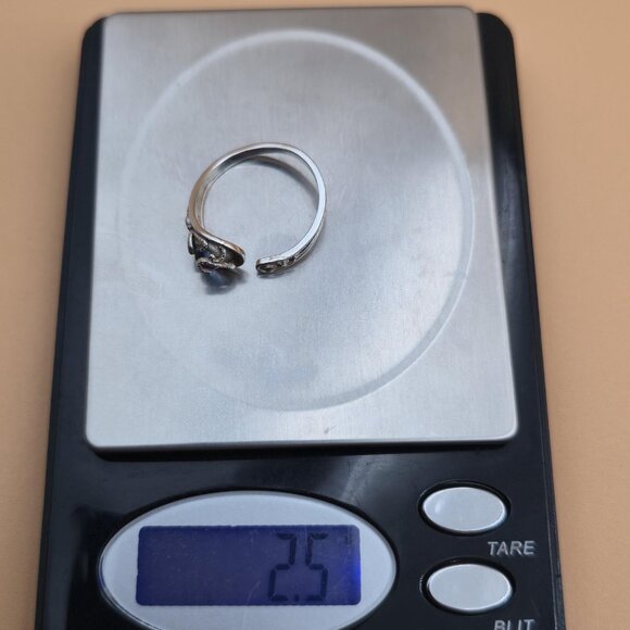 Size 9.5 Sterling Silver Squid Octopus Nautical Beach Band Ring A4764 - Picture 9 of 9